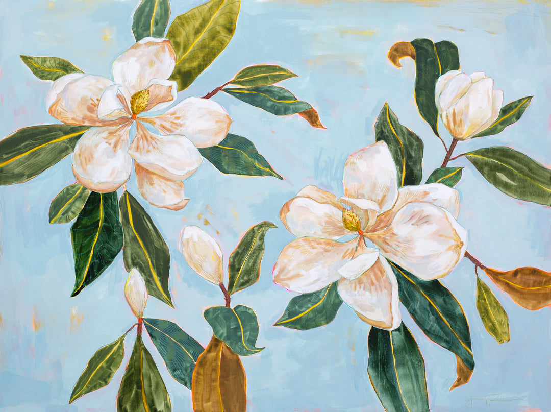 "Bluebird Blooms" Canvas Print
