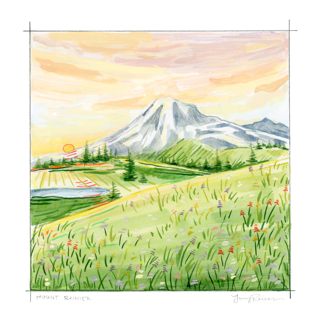 "Mount Rainier" Print