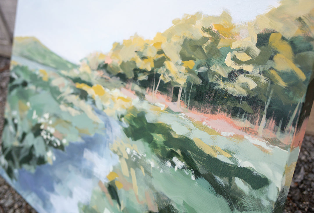 Jordan Pond, Reimagined 36 x 36