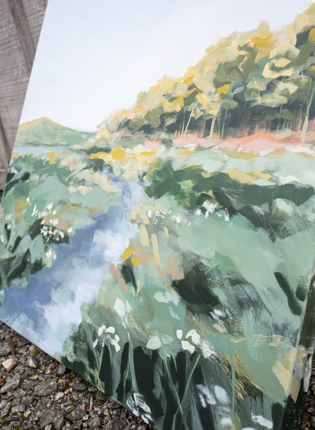 Jordan Pond, Reimagined 36 x 36