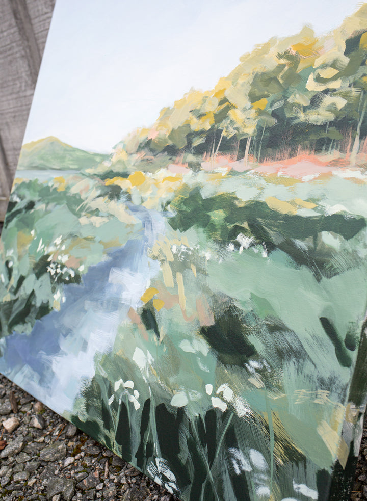 Jordan Pond, Reimagined 36 x 36