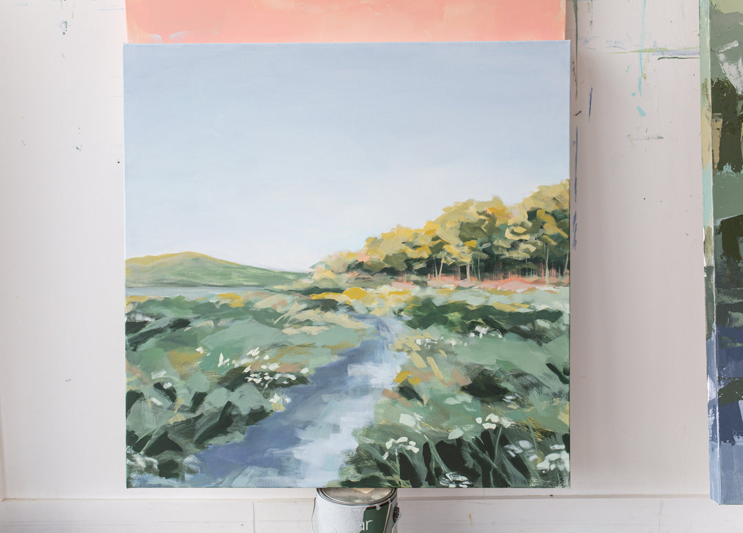 Jordan Pond, Reimagined 36 x 36