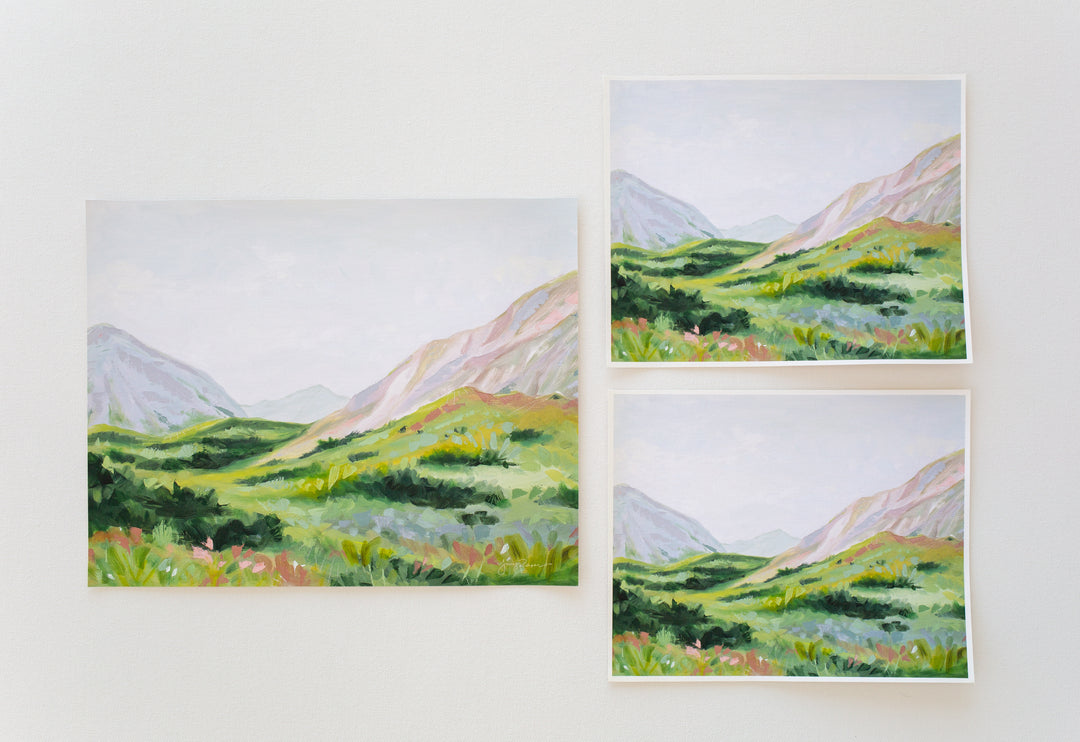 "Daybreak at Pfeishütte" Seconds Canvas Print