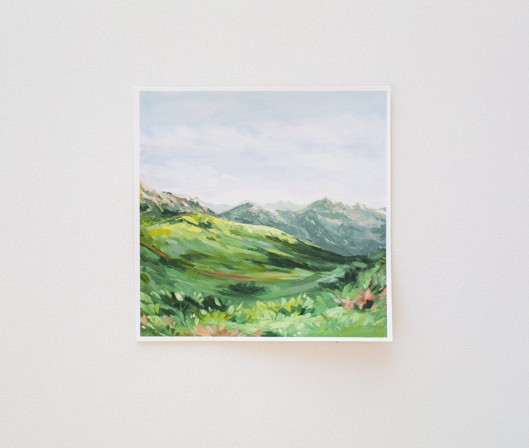 "Ascent to Rotstockhütte" Seconds Canvas Print