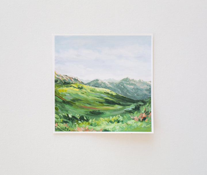 "Ascent to Rotstockhütte" Seconds Canvas Print