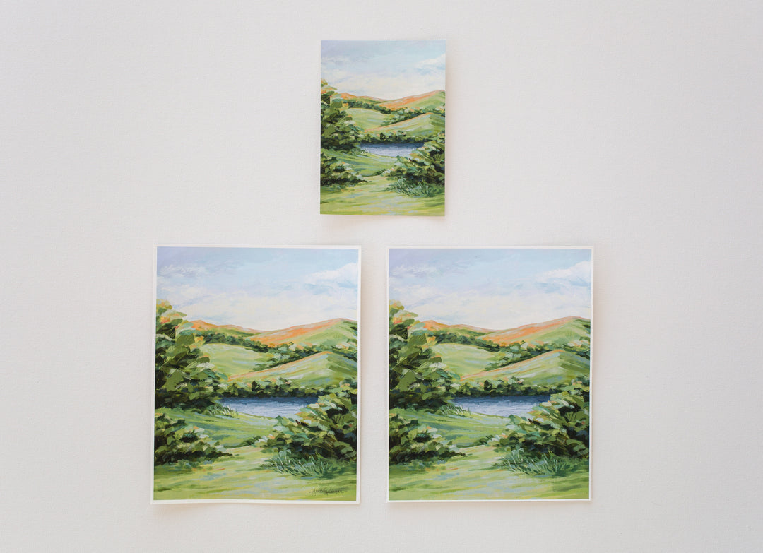 "Rolling Hills" Seconds Canvas Print