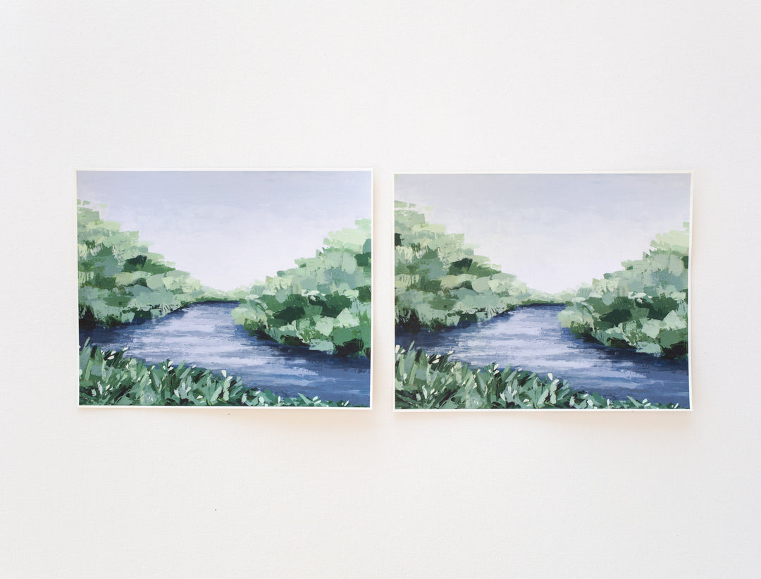"Winding River" Seconds Canvas Print