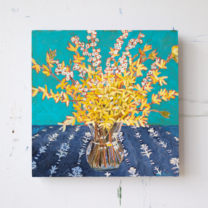 Forsythia & Spirea 12x12