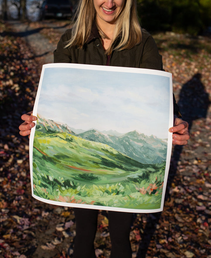 "Ascent to Rotstockhütte" Canvas Print