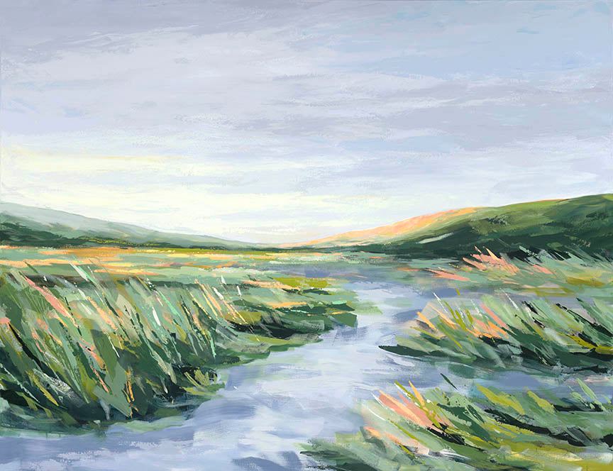 "Marshy Morning" Seconds Canvas Print